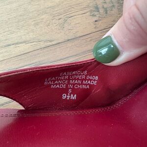 Gently used red heels, size 9.5
